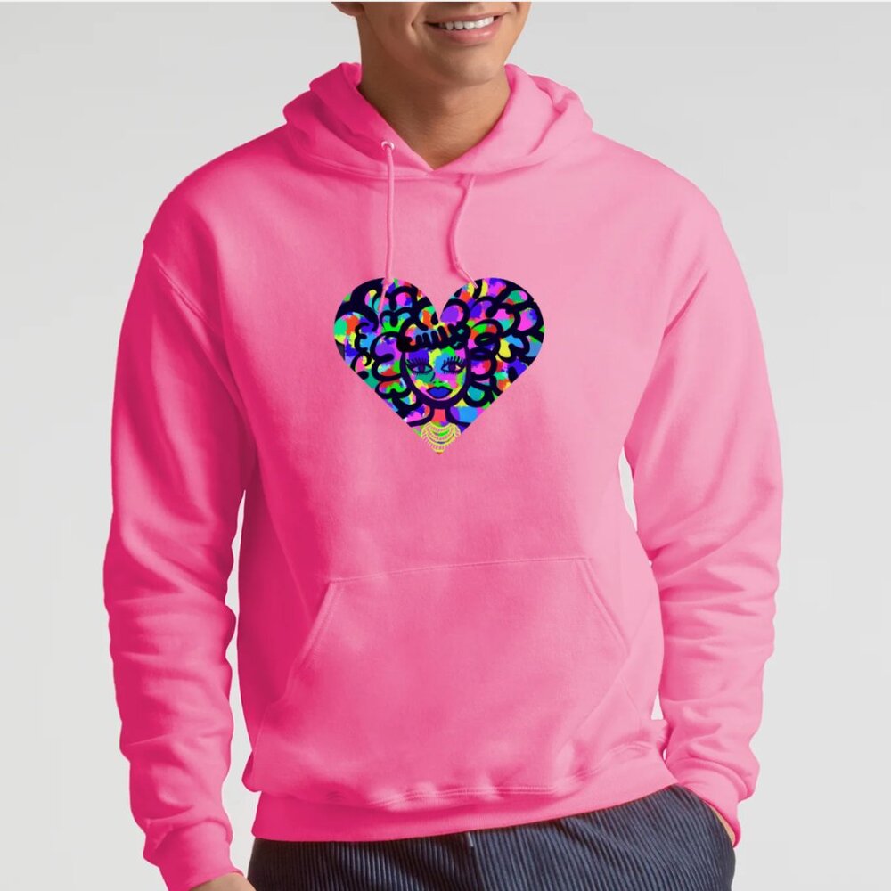 NEW✅PINK Personalized Hoodie "AFRO BEAUTY" - Picture 3 of 3